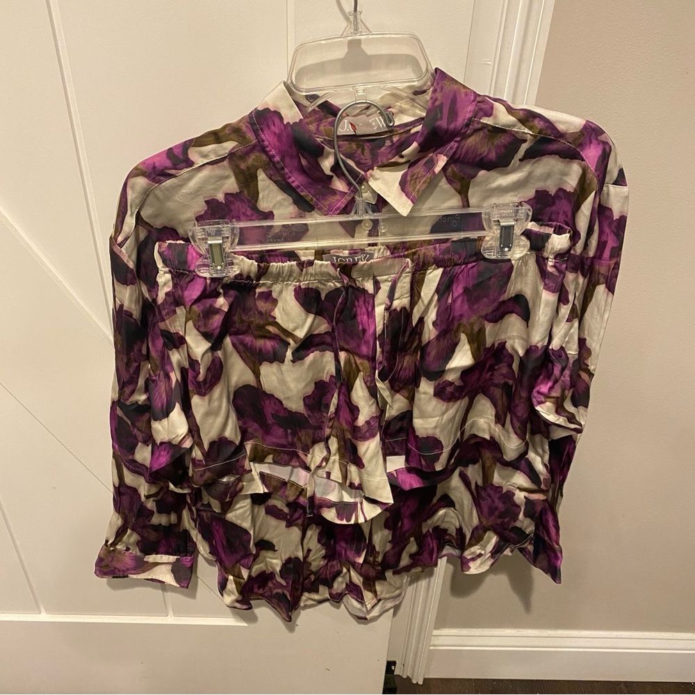 NWT J Crew Soft Shine Pajama Set - Picture 2 of 4